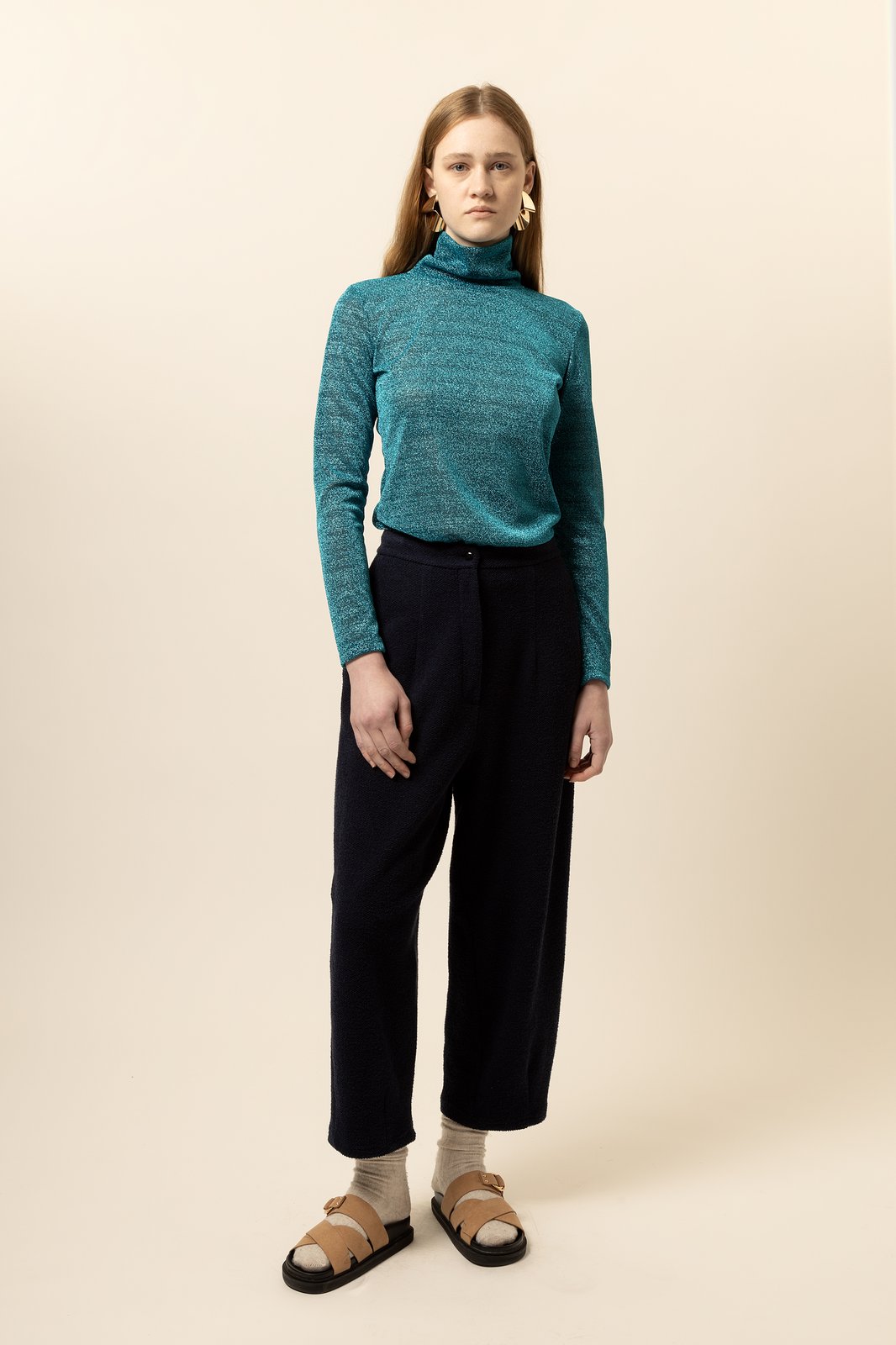 LUPETTO LUREX CELESTE €105 - 50%