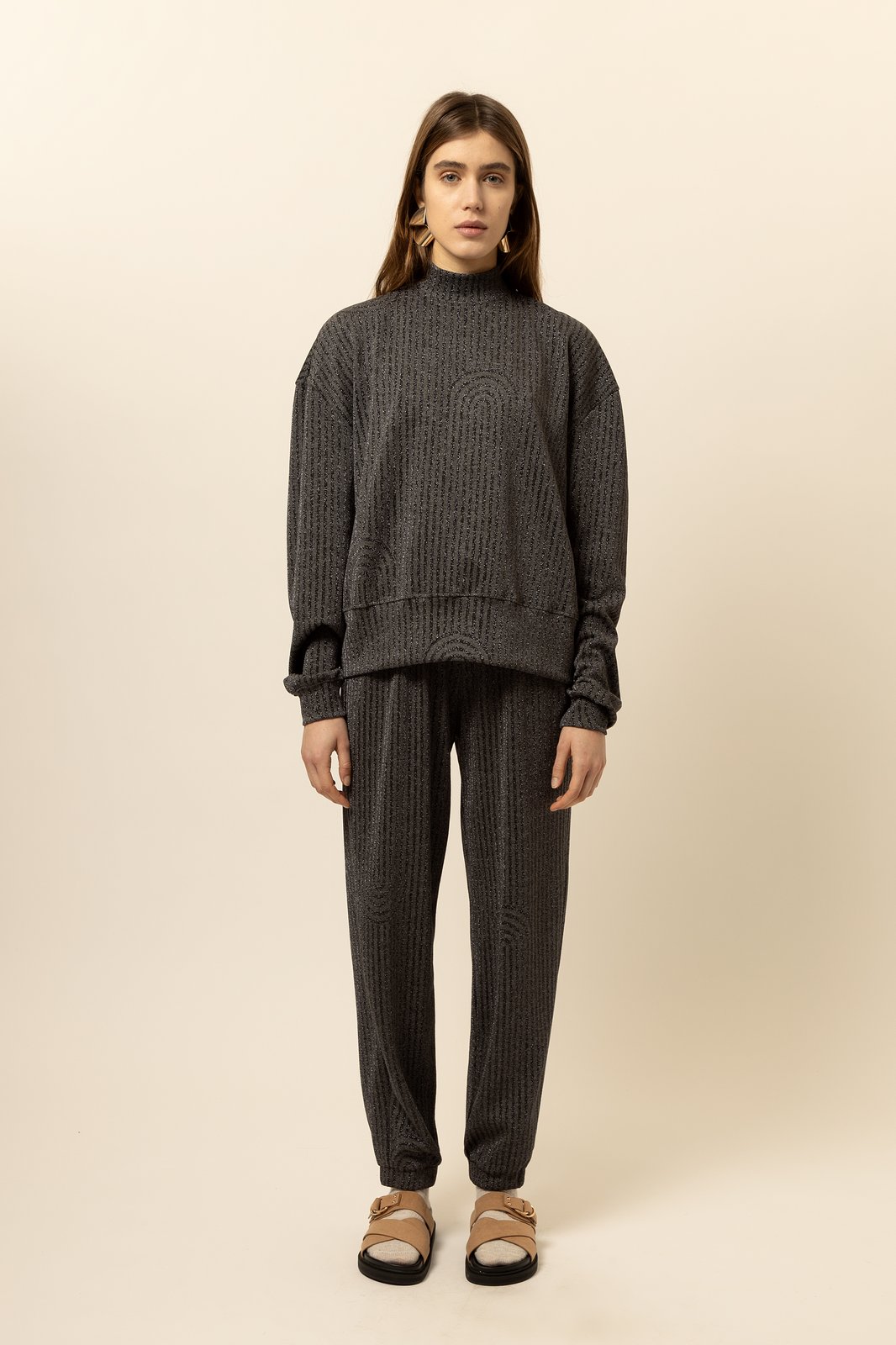 PANTALONE PARIGI CIRCLE DANCE GRIGIO €170 -50%