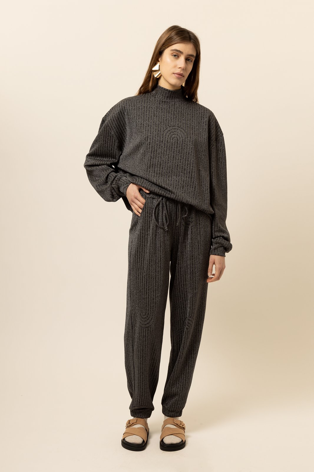 PANTALONE PARIGI CIRCLE DANCE GRIGIO €170 -50%
