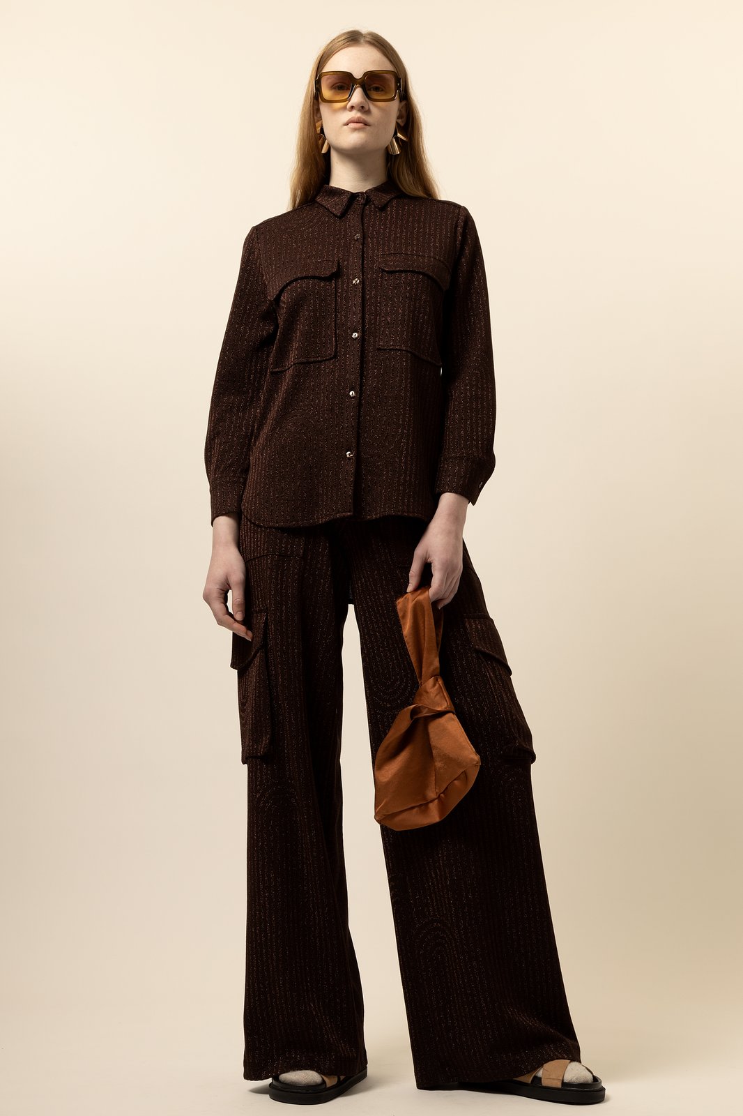 CAMICIA MABEL CIRCLE DANCE MARRONE €167 -50%