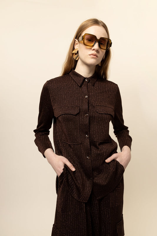 CAMICIA MABEL CIRCLE DANCE MARRONE €167 -50%