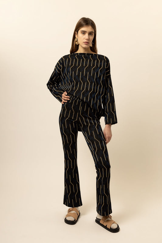 PANTALONE PORTOGALLO ARROW NERO €162 -50%