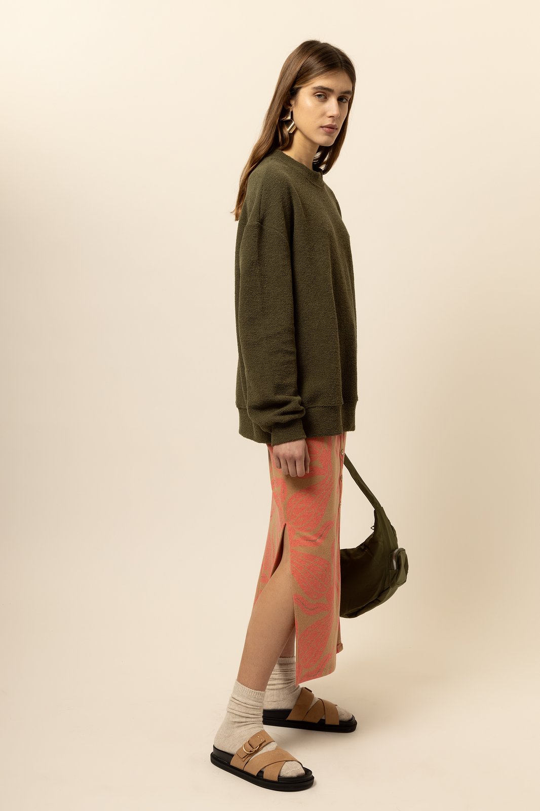 MAGLIA MELODIE ORIANA MILITARE €186 -50%